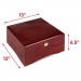 750 Ct Glossy Wooden Mahogany Case