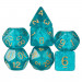 Set of 7 Polyhedral Dice, Celestial Sea
