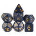 Set of 7 Polyhedral Dice, Dreamless Night