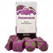 Set of 7 Dice - Poxbringer - Solid Purple with Green Paint