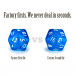 25 Pack of Random D6 Polyhedral Dice in Multiple Colors