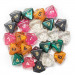 25 Pack of Random D8 Polyhedral Dice in Multiple Colors
