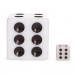5mm Microdice, White with Black, 50-pack