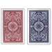 Kem Arrow Red/Blue Wide Regular 100% Plastic Playing Cards in Wooden Box