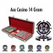 Ace Casino 14 Gram 500pc Poker Chip Set w/Black Aluminum Case