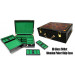 500pc Hi Gloss Wooden Poker Chip Case with Removable Chip Trays