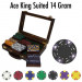 Ace King Suited 300pc Poker Chip Set w/Walnut Case