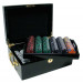 Ace King Suited 500pc Poker Chip Set w/Mahogany Case