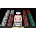 Ace King Suited 750pc Poker Chip Set w/Mahogany Case