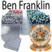 Ben Franklin 14 Gram 200pc Poker Chip Set w/Acrylic Tray