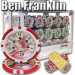 Ben Franklin 14 Gram 600pc Poker Chip Set w/Acrylic Case