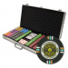 Gold Rush 750pc Poker Chip Set w/Aluminum Case
