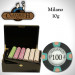Claysmith Milano 500pc Poker Chip Set w/Mahogany Case