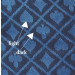 Blue Two-Tone Poker Table Speed Cloth - 1 Foot