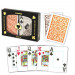 COPAG Plastic Playing Cards, Orange/Brown, Poker Size, Jumbo Index