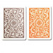 COPAG Plastic Playing Cards, Orange/Brown Setup