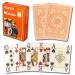 Modiano Cristallo Orange Plastic Playing Cards